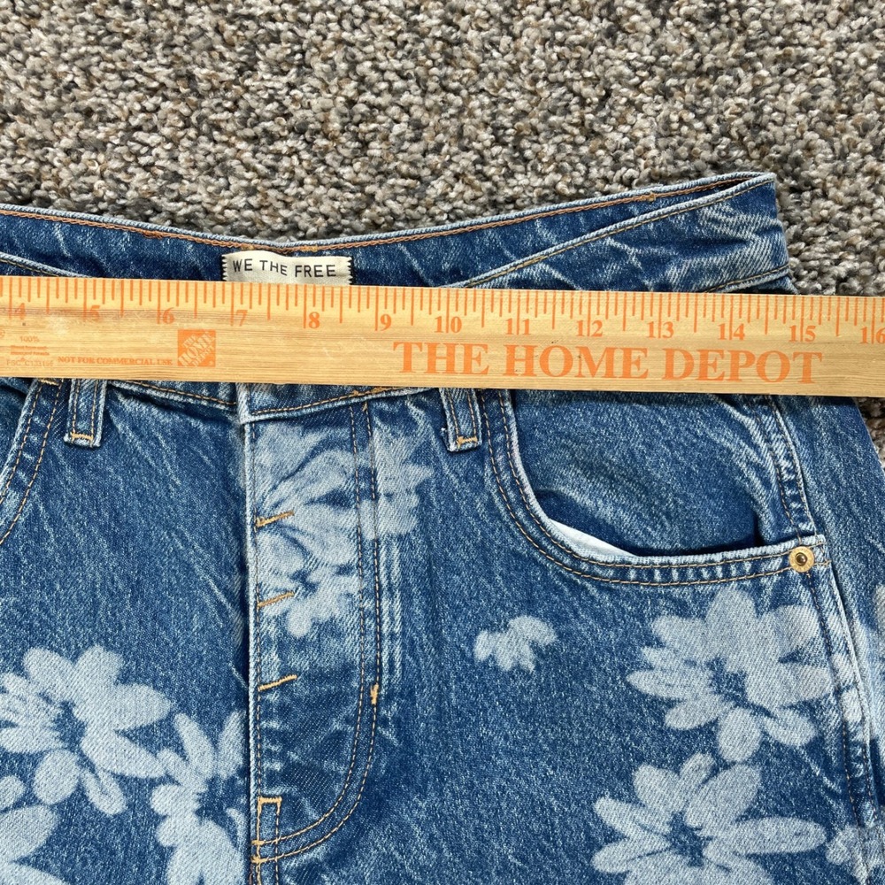 We The Free Free People Good Luck Women's 29 Barrel Mid Rise Wide Leg Jeans - Picture 6 of 11